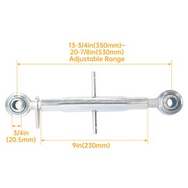 Wutist 3 Point Hitch Top Link Compatible with Kubota B-Series Tractors CAT 1 Heavy Duty 3-Point Parts