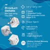 Ceptics UK Travel Plug Adapter, 2 in 1 Type G