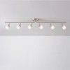 GLOBE Electric 59865 Spence 6-Light Foldable Track Lighting, Brushed Nickel,