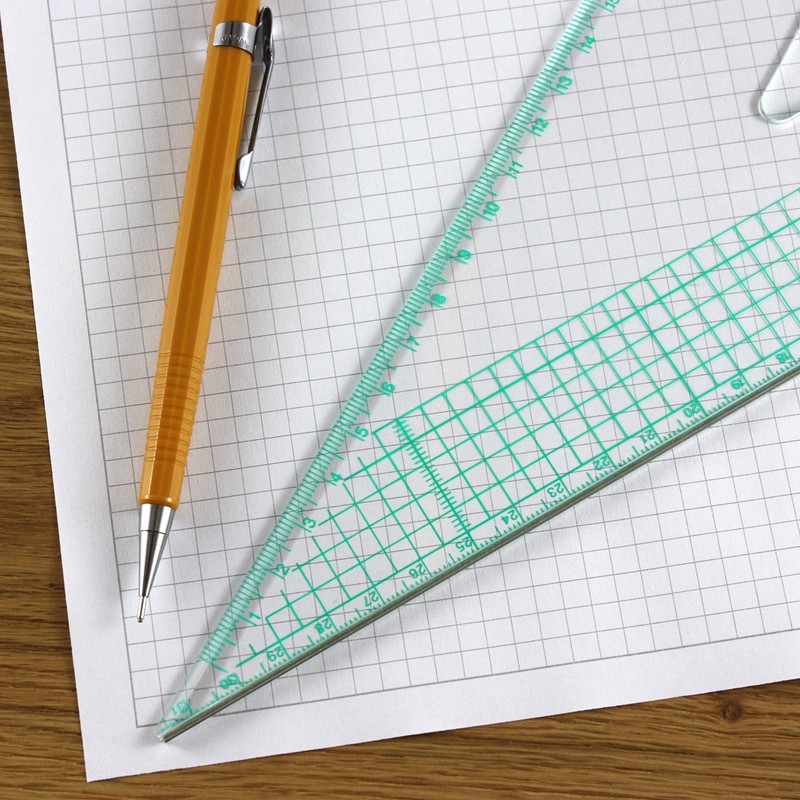 A4 Graph Paper 5mm 0.5cm Squared Cartesian - 30 Loose-Leaf