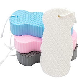 Esponja baño,esponja de ducha corporal para exfoliante,limpia y exfolia a profundidad tu piel,uso diario ultra suave esponja exfoliante corporal,exfoliante de spa,piel muerta,reutilizable(4 piezas)