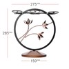 INMTIE 6-Hook Metal Wine Glass Holder Countertop Stemware Rack Tabletop