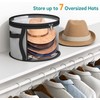 WEKIWGOT Hat Storage with Viewing Window for 7 Hats, Large