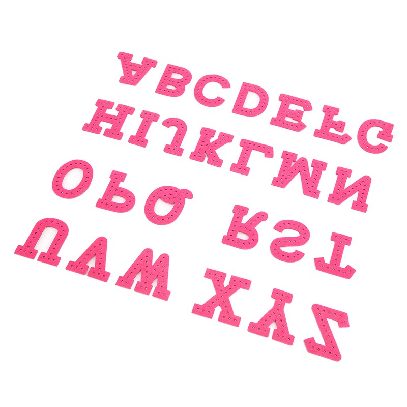 A Z 26 English Letters Garment Applique Patches Stickers Rhinestones