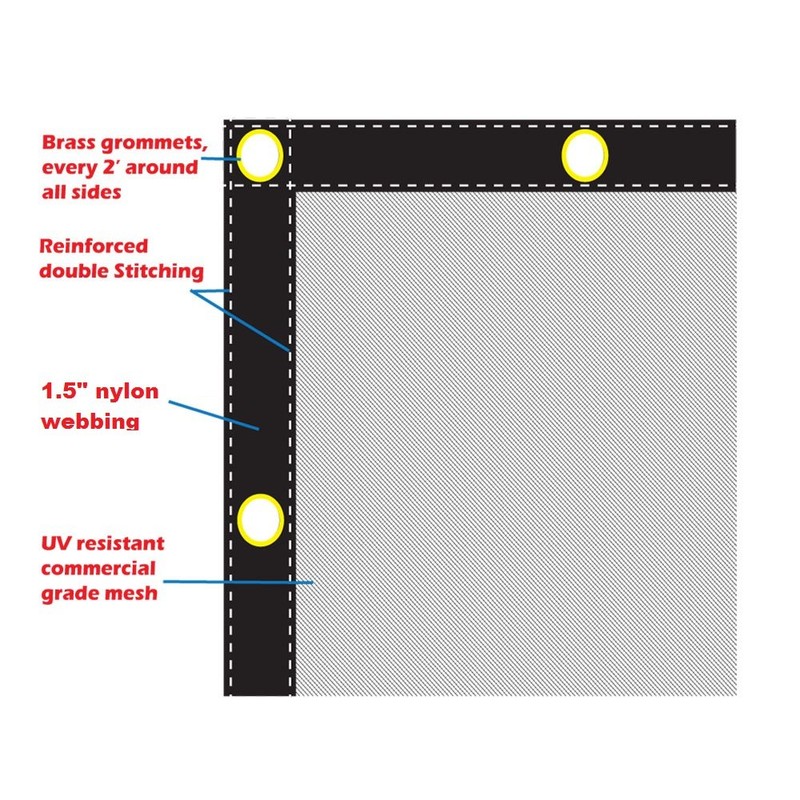 Xtarps - Debris Safety Netting - 10' x 20' (MN-DN-1020)