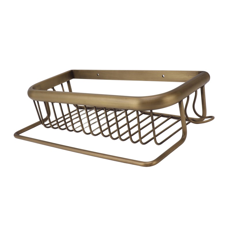 Shower Caddy Retro Style Strong Copper Space Saving Multifunction Bathroom