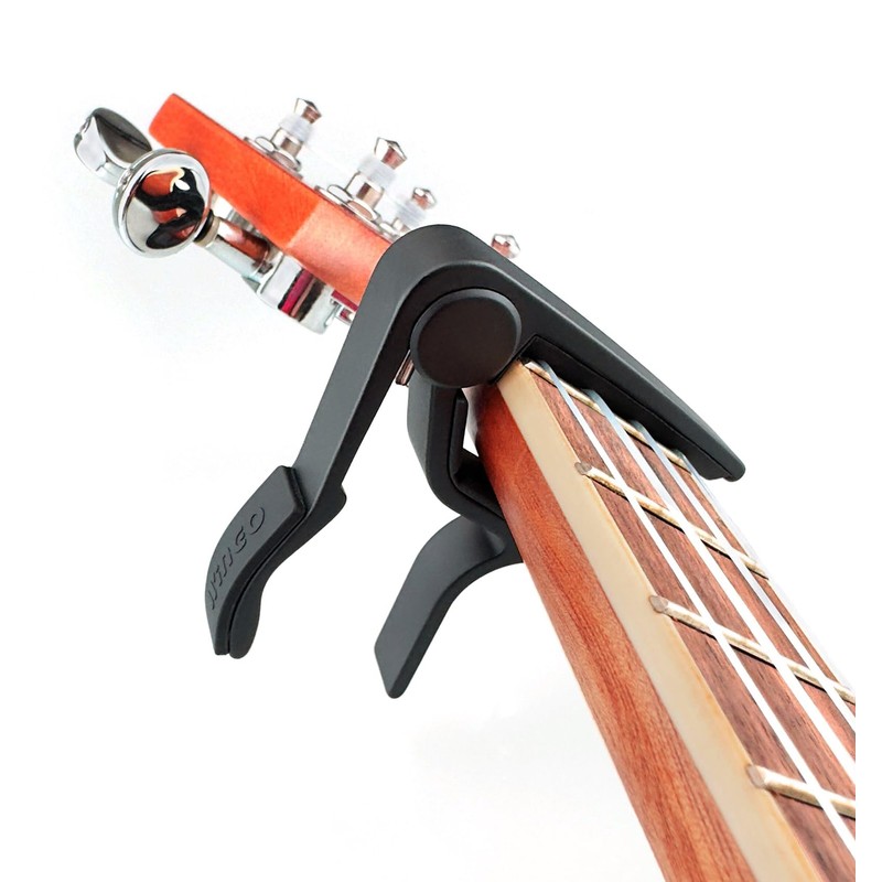 WINGO Pro Ukulele Capo for Soprano Concert Baritone, Black.