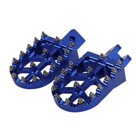 BAOUFF Motorcycle Front Foot Pegs Special for HAWK 250,7075 Aluminum CNC FootPegs Rest Pedal for Hawk 250cc/Hawk 250 DLX - Blue