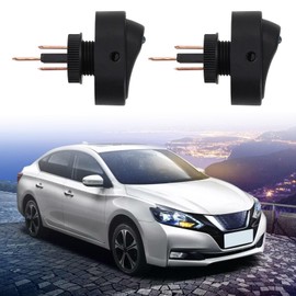 SING F LTD 4pcs LED Rocker Switch 12V 30A SPST Switch 3 Pin 2 Position Rocker Switch Boat-Shaped Switch LED Round Dot Rocker Switch for Cars Trucks RVs Motorcycles, Blue