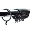 Pack of 24 Strong Metal Curtain Hooks Rings with Fixed