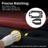 X AUTOHAUX Leather Car Door Anti Kick Pad Sticker for