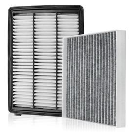 Anxingo 28113-D3300 97133D-1000 CA12065 Engine and Cabin Air Filter Set, Replacement for Hyundai Tucson 2016-2020 Replacement for Kia Sportage 2017-2022, Replaces 200335