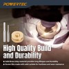 POWERTEC Router Brass Inlay Kit with Router Bushing Guide Set