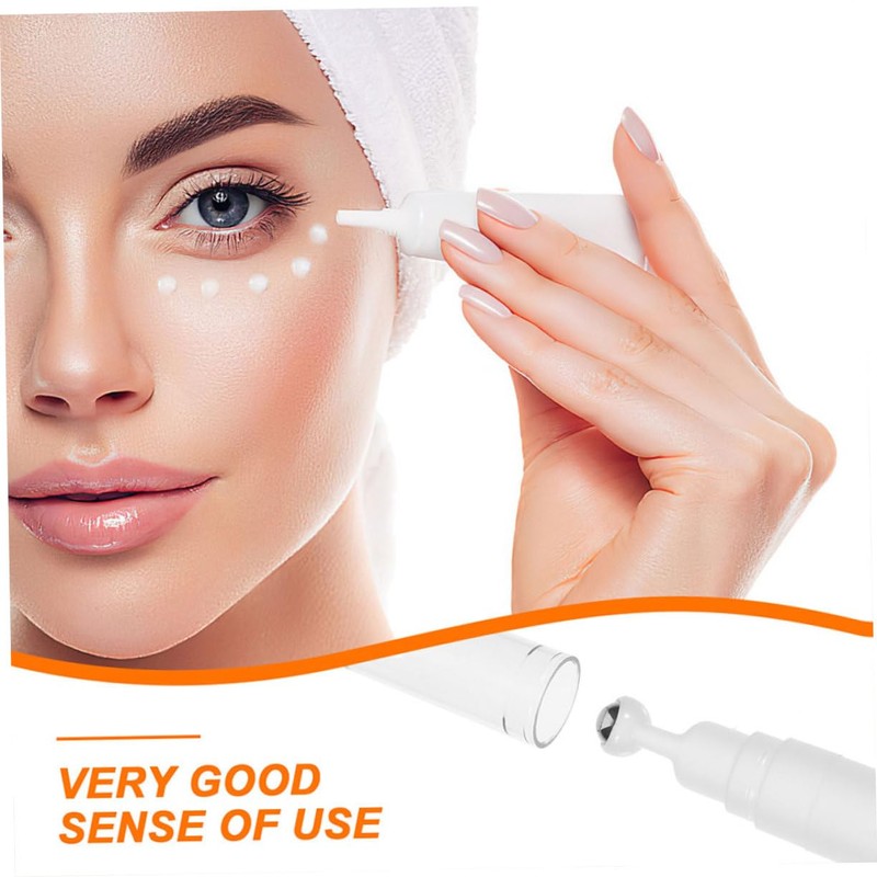 TOPPERFUN Refillable Eye Cream Applicator Bottle with Soothing Roller Ball