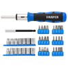 Draper 21010 Ratchet Screwdriver Socket and Bit Set, 1/4" Sq.