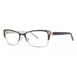 MODERN OPTICAL MODERN ART A380 EYEGLASSES 54-16-135 BLACK/GOLD W/ SOFT CASE