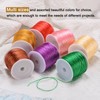 sourcing map 1.5mm Nylon String Cord 60 Yards Nylon Satin