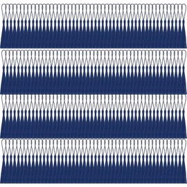 Pack of 200 Mini Tassels, Basicon Silky Soft Colourful Tassels, 20 Colours, Handmade Tassels for Jewellery Making, DIY Craft Accessories, Bookmarks, Home Decor, Dark Blue