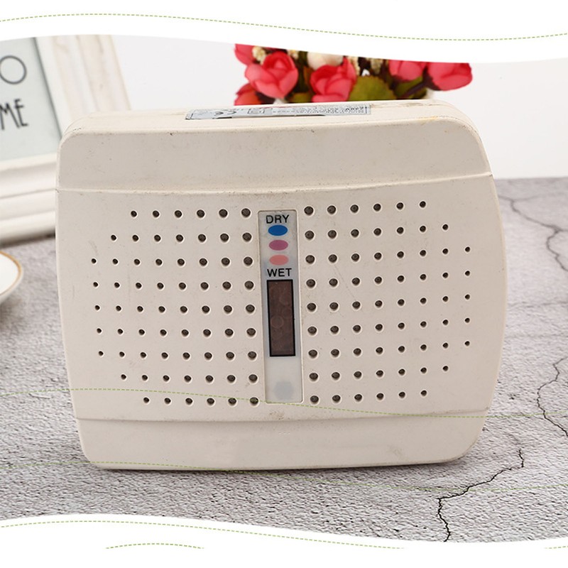 Mini Dehumidifier Reusable Mute Bookcase Wardrobe Moisture Absorber Equipment White