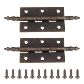 Dophee 2Pcs 127x44mm Antique Bronze 6 Holes Hinges for Vintage Wooden Box Toolbox Cabinet Cupboard
