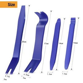 ToBeBold Interior Stripping, Inner Lining, Peel Off Panel, Clip Clamp Tool, Wiring Guide, Storage Bag Included, 7-Piece Set, Blue