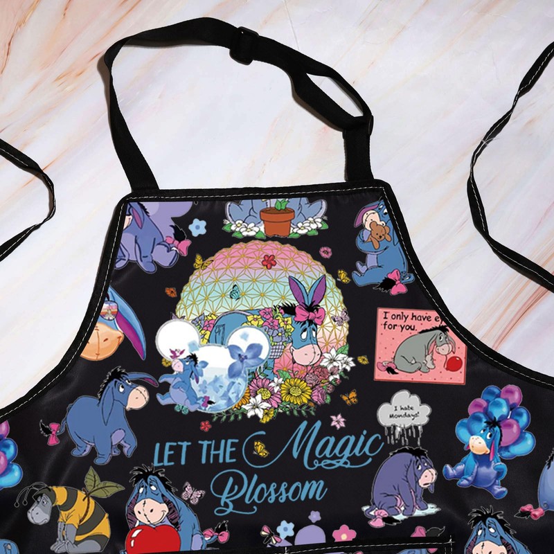 WZMPA Donkey Kitchen Apron Donkey Fans Gift Let The Magic