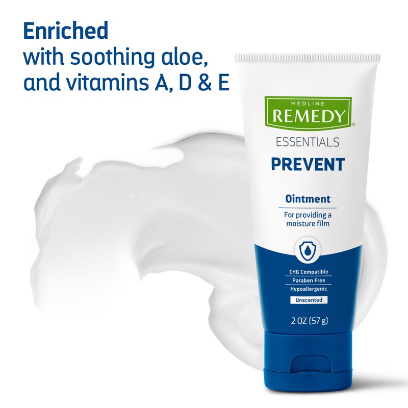 Medline Remedy Essentials Ointment (2 oz Tube), 12 Count, Unscented,