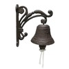 Cast Iron Wall Bell Rustic Style Aristocratic Logo Manually Shaking