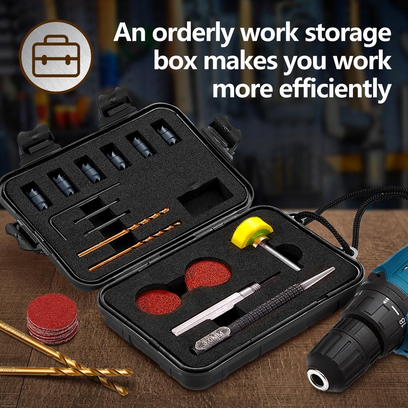 LitartPRO 34PCS Spot Weld Cutter Sets Double Sided 3/8" HSS