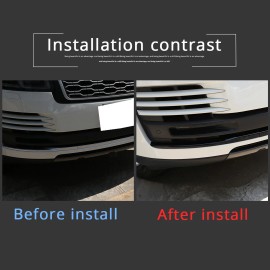 car-attention For Range Rover HSE Vogue L405 18-21 Black Front Bumper Grille Body Molding Trim