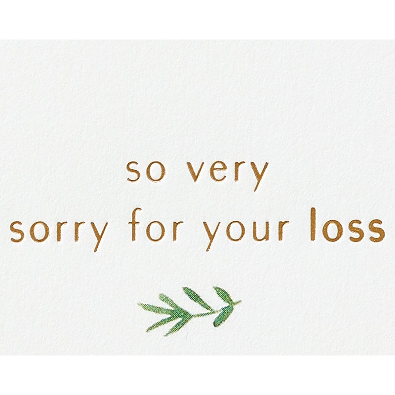 Papyrus Papyrus Sympathy Card (So Very Sorry)
