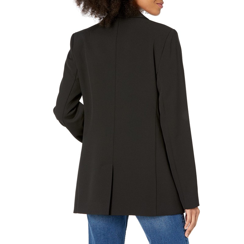 The Drop Blake Long Blazer, Black, XL
