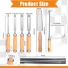 Lanties 6 Pcs Professional Woodworking Tools Set 4 Piece Wood