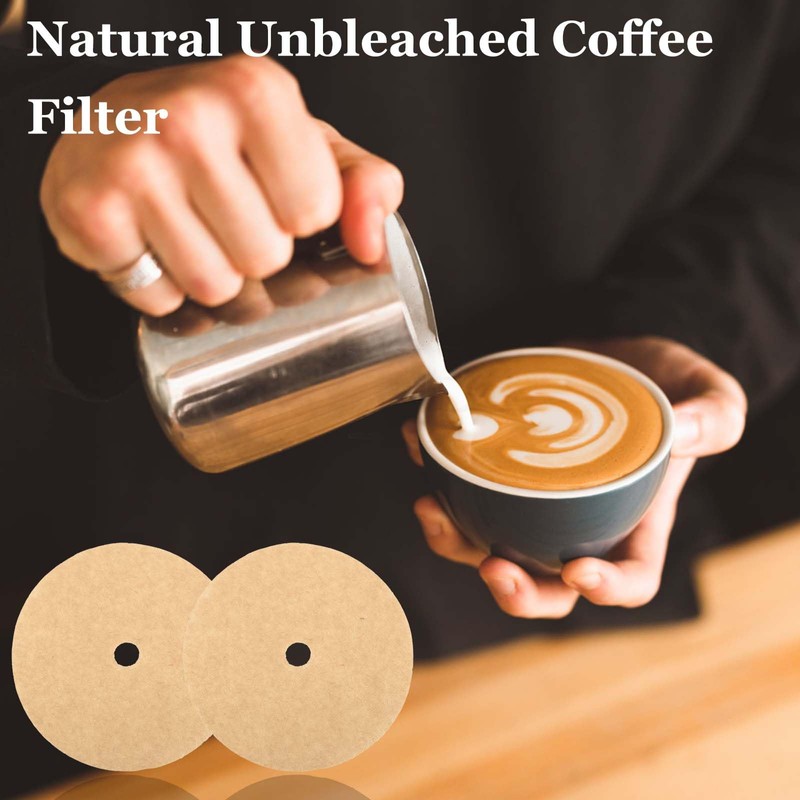 200 Count Percolator Coffee Filters, 3.75 Inch Natural Unbleached Disposable