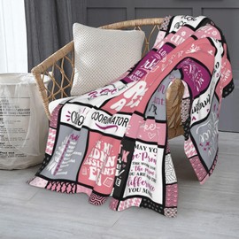 Fluxflix Administrative Assistant Gifts Blanket 60"X50", Administrative Professionals Day Gifts, Best Administrative Assistant Gift for Women, Admin Assistant Appreciation Gifts on Birthday