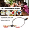 CGA320 G1/2 Cylinder Refill Adapter Dual Valve CO2 Tank Adapter