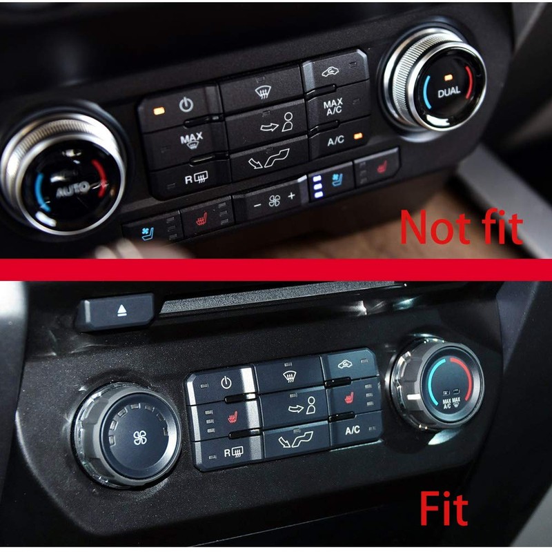 Keptrim for F150 Air Conditioner Switches AC VOL Knob Ring