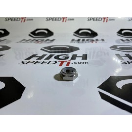 HighspeedTi Sprint Car Light Weight titanium 1/2-20 Half Nut, 3/4” Hex Nylock Lock Nut 25pcs