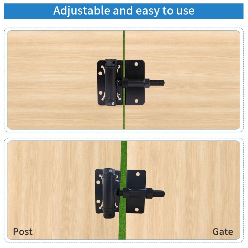 Self Closing Hinges for Vinyl/Wooden Door, Easy to Install and