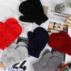 6 Pairs Toddler Mittens Winter Baby Mittens Gloves Kids Knitted
