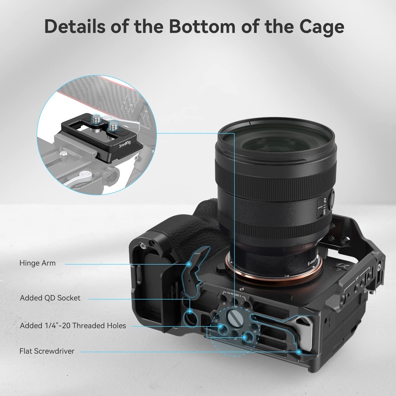 SmallRig Full Camera Cage for Sony Alpha 7R V/IV/S III/A7R