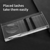 Paleta de extensión de pestañas, Cristal Rectangular Pestañas postizas Pegamento