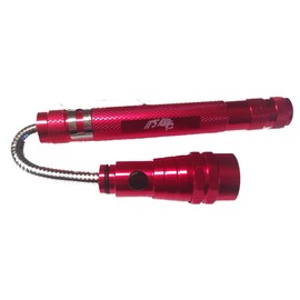 IT'S RIDIC! RED Extendable | Extendible Magnetic LED Flashlight Pickup Tool 3LED