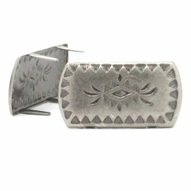 stecksstore Southwest Thunderbird Nickel Steel Nail Head Spots 1-1/8" x 5/8" 10 pk 54877-21