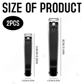 Nail Clippers, 2PCS Nail Clippers Set, Nail Clippers Set for Men and Women Children Daily Use, Essential Tool for Home and Travel, Nail Clippers for Thick Nails, Durable and Sharp