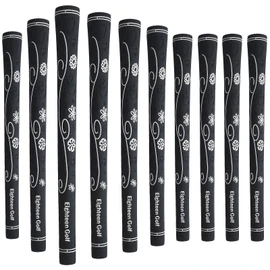 Golf Clips Club Grips, Eighteen Golf All Weather Non-Slip Men Women M58 Lightweight Design No Backline Set of 10 (Black)