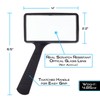 Jumbo Rectangular Handheld Magnifying Glass (3X Magnification) – Scratch Resistant
