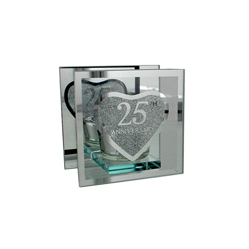 The Juliana Collection 25th Silver Wedding Anniversary Tea Light Holder