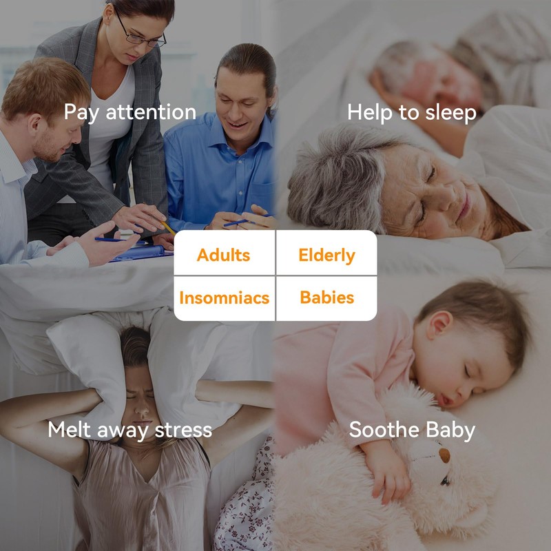 Wkzay White Noise Sound Machine: 30 Soothing Sounds, Sunrise Alarm