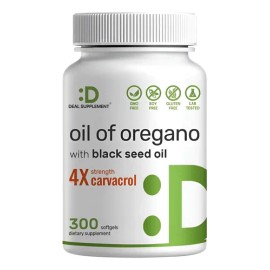 Aceite De Oregano Con Aceite De Semilla Negra 300 Capsulas                                                                                            